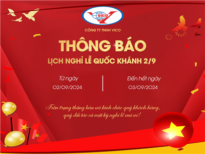 Thông báo nghỉ lễ Quốc Khánh 2/9